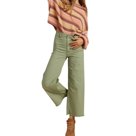 Billabong Free Fall Wide Leg High Rise Pant NWT Sz 25 - Picture 4 of 16